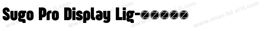 Sugo Pro Display Lig字体转换